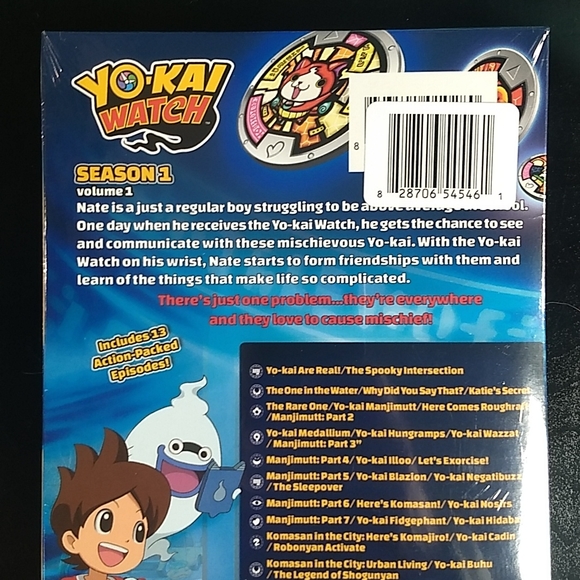 Yo-Kai Watch Limited Edition Gift Set: Season 1 DVD + Comic, Factory Sealed Pack - Picture 3 of 12